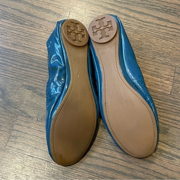 Tory Burch Eddie Smooth Patent Leather Ballet Flat size 7 - Picture 8 of 10